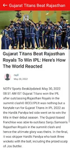 Cricket score screenshot 2