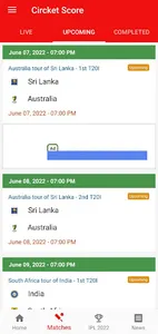 Cricket score screenshot 3