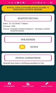 Cricket Forecast PRO screenshot 3