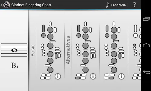 Clarinet Fingering Chart screenshot 2