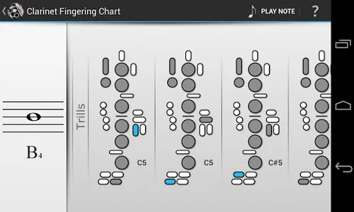 Clarinet Fingering Chart screenshot 3