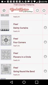 Filet Crochet Patterns screenshot 1