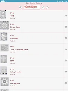 Filet Crochet Patterns screenshot 3