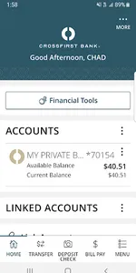 CrossFirst Bank Mobile screenshot 1