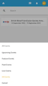 CCL Client Events Portal screenshot 1