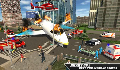 Airplane Fire Fighter  Ambulan screenshot 1