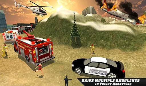 Airplane Fire Fighter  Ambulan screenshot 2
