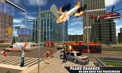 Airplane Fire Fighter  Ambulan screenshot 8