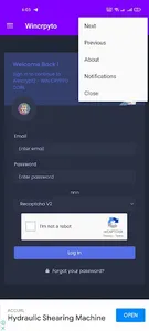 wincrypto - Bitcoin Faucet screenshot 1