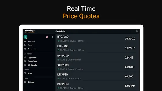 Investing: Crypto Data & News screenshot 5