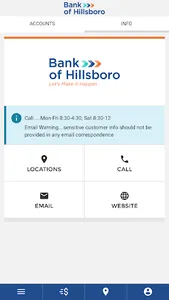 Bank of Hillsboro screenshot 2