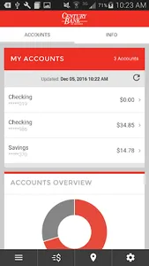 Century Bank of Georgia Mobile screenshot 1