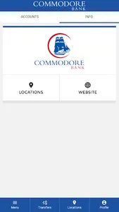 Commodore Bank screenshot 2