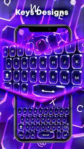 Purple Diamond Keyboard Theme screenshot 3