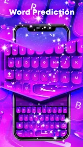 Purple Diamond Keyboard Theme screenshot 4