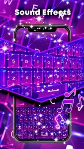 Purple Diamond Keyboard Theme screenshot 5