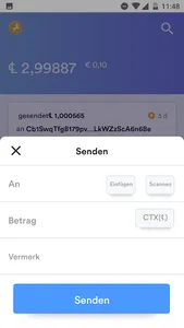 CTXWallet screenshot 1