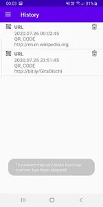 Free QR & Barcode Scanner & Ge screenshot 2