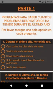 Cuestionario SGRQ screenshot 1