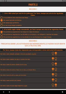 Cuestionario SGRQ screenshot 10