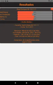 Cuestionario SGRQ screenshot 7
