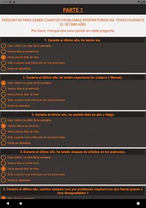 Cuestionario SGRQ screenshot 9