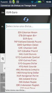 Real Time Currency Converter screenshot 1