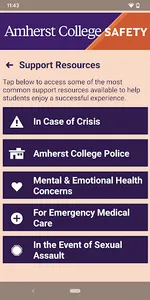 Amherst College Safety screenshot 5