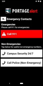 Portage Alert screenshot 1