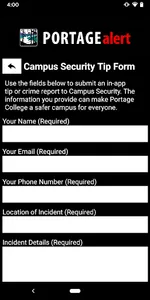 Portage Alert screenshot 3
