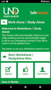 SafeCampus - UND screenshot 1