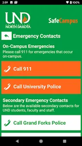 SafeCampus - UND screenshot 2