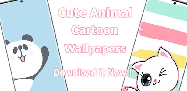 Cute Animal Cartoon Wallpaper screenshot 1