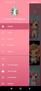 Cute Unicorn Wallpaper HD, 4k screenshot 4