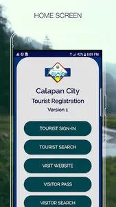 Calapan City Tourist Registrat screenshot 0