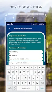 Calapan City Tourist Registrat screenshot 2