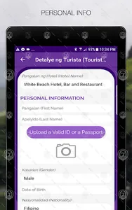 Tourist Registration (Puerto G screenshot 10