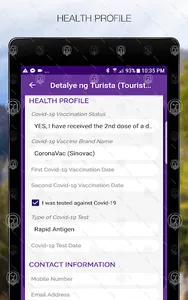 Tourist Registration (Puerto G screenshot 12