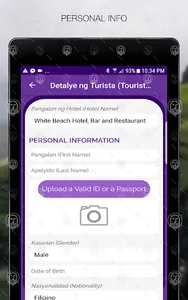 Tourist Registration (Puerto G screenshot 18