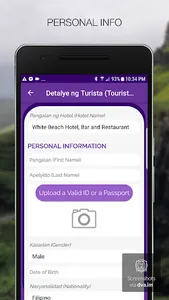 Tourist Registration (Puerto G screenshot 2