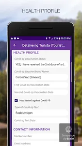 Tourist Registration (Puerto G screenshot 4