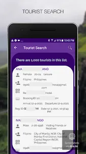 Tourist Registration (Puerto G screenshot 5