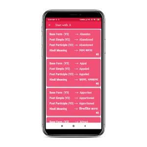 All English Verbs (V1 V2 V3) screenshot 1