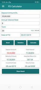 EMI Calculator for Bank loan,  screenshot 2