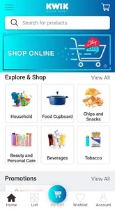 Kwik Online Market screenshot 0