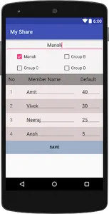 My Share - Share Your Bills/Ex screenshot 1