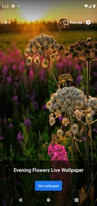 Evening Flowers Live wallpaper screenshot 0