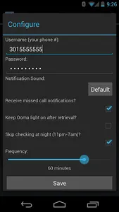 Voicemail Checker for Ooma screenshot 1