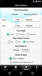 My Overtime - working hours screenshot 4