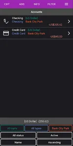 mobiFinance screenshot 2